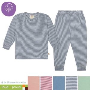 Pyjama enfant en Coton Bio 2 pièces - Loud and Proud