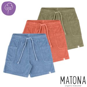 Short en éponge de coton bio pour enfant - Matona