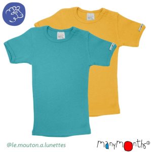 T-shirt mérinos 4 saisons manches courtes ManyMonths - Fin de série