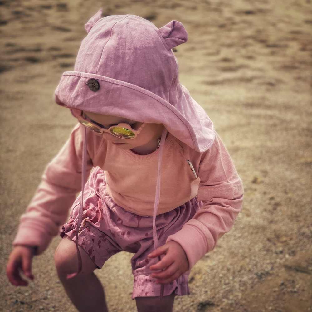 Chapeau évolutif avec oreilles d'ourson en chanvre et coton bio - ManyMonths – Image 3