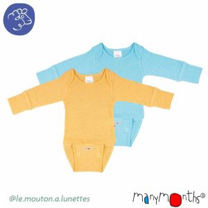 Body en laine mérinos 4 saisons évolutif manches longues - ManyMonths