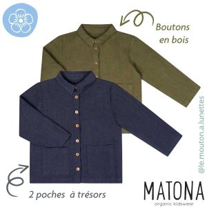 Chemise en lin enfant et bébé - Matona