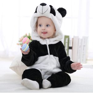 Combinaison pyjama panda bébé