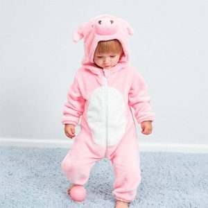 Combinaison pyjama cochon bébé