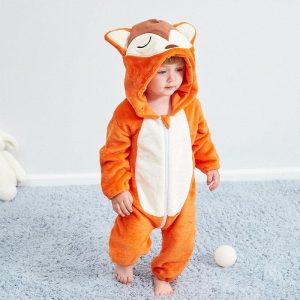 Combinaison pyjama renard bébé