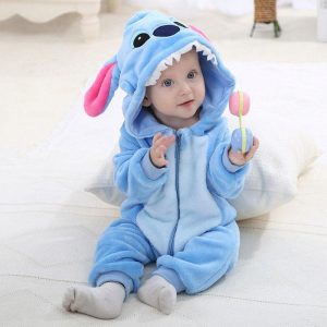 Combinaison pyjama stitch bébé cosplay