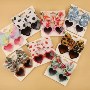 Accessoires fille d'été coeur ondulé