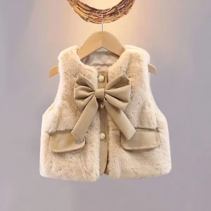 Veste sans manche noeud papillon