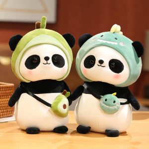 Panda en peluche déguisé pour bébé