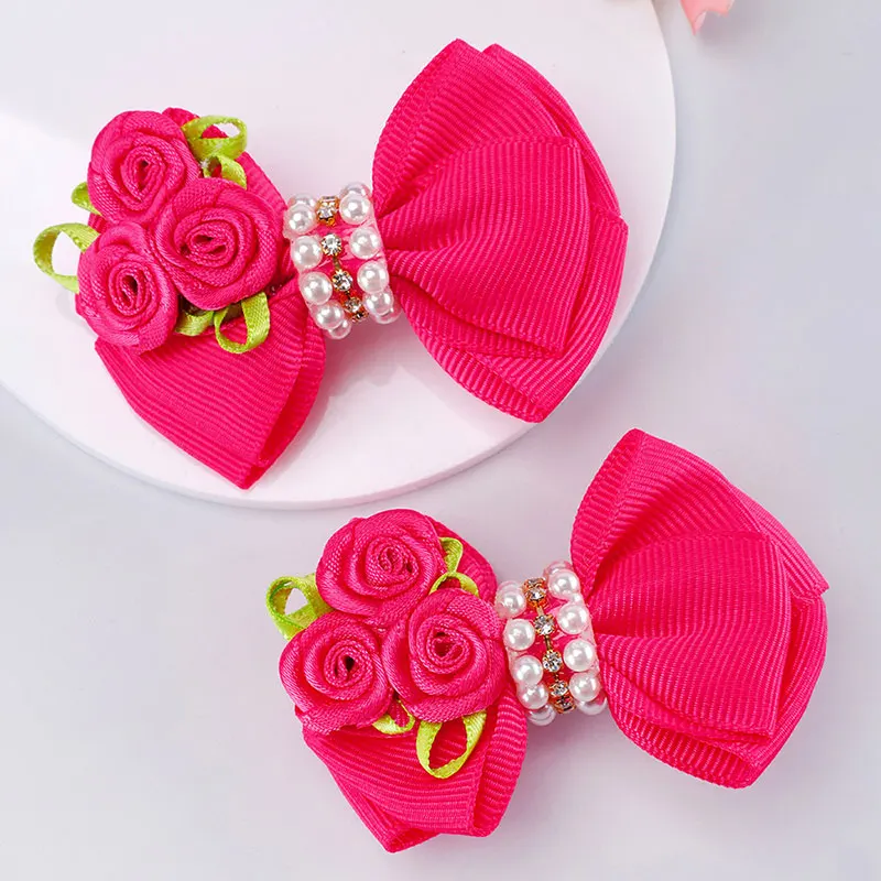 Accessoire cheveux enfant barrettes rose