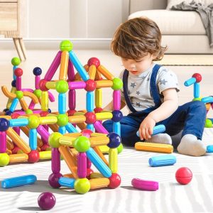 Jeu de bloc contruction magnétique Montessori - Magnetoy™