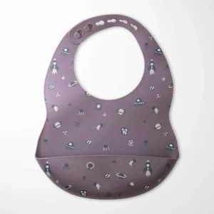 Waterproof Space Baby Bib - BPA-Free Silicone Crumb Catcher