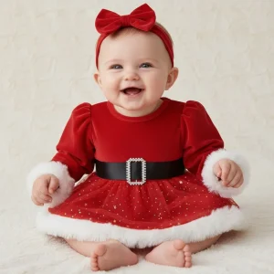 Barboteuse de noël bébé Aria