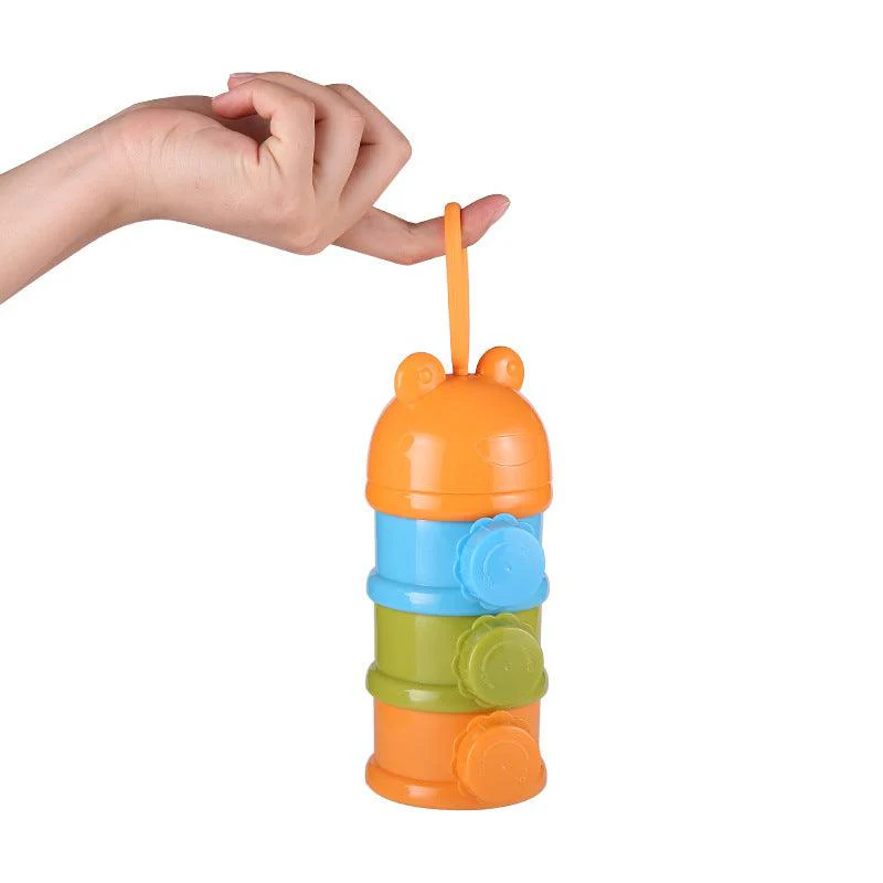 Boite doseuse poudre de lait multicolore pour bébé – Image 6