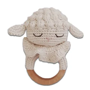 Anneau de Dentition Agneau Blanc