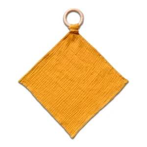 Anneau de Dentition en Coton Bio Ocre