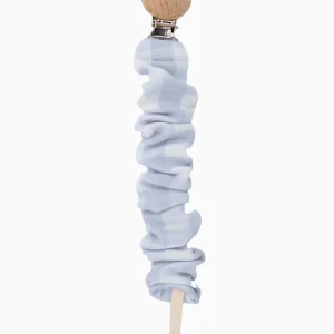 Attache tétine vichy – Bleu