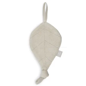 Attache tétine feuille nougat