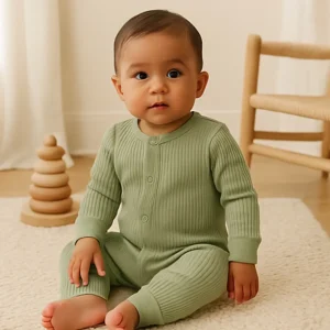 Organic Cotton Baby Romper Soft Breathable All-Day Comfort