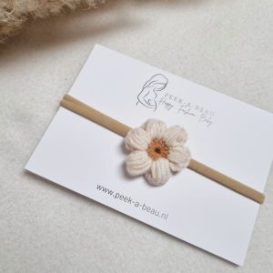 Bandeau fille – Fleur en crochet