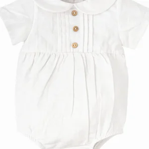 Barboteuse de cérémonie – Blanc