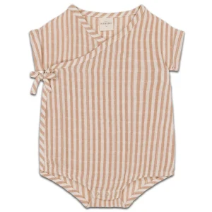 Barboteuse Nuage avec Rayures Biscuit
