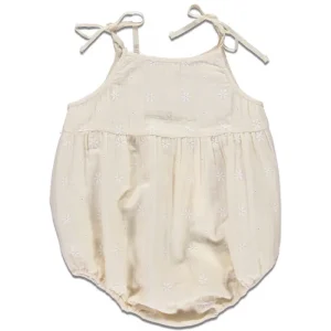 Barboteuse Nova Petites Fleurs Ecru