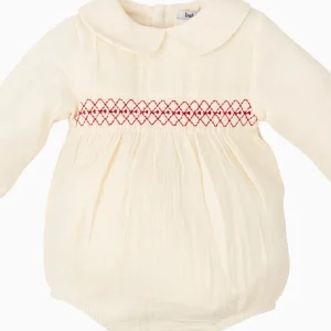 Barboteuse bébé élégante – Crème
