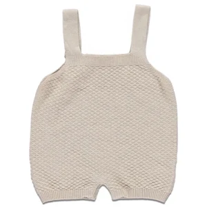 Barboteuse en Tricot Beige