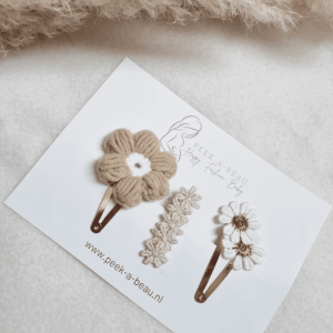 Barrettes fille crochet | Flowers – Peek a beau