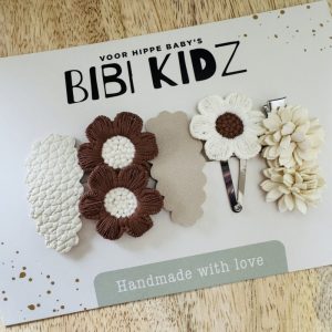 Ensemble 5 barrettes fleurs | Garance – Bibi kidz