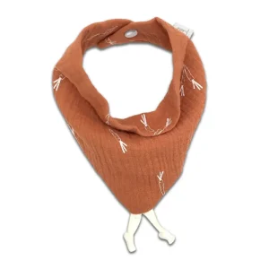 Bavoir Bandana Mousseline Carotte