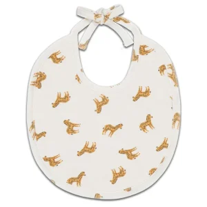 Bavoir Elie Zebra Blanc