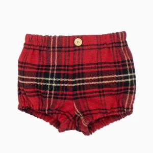 Bloomer bébé écossais laine – Rouge