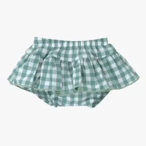 Bloomer bébé fille à carreaux vichy – Vert