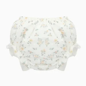 Bloomer bébé fille à petites fleurs – Blanc
