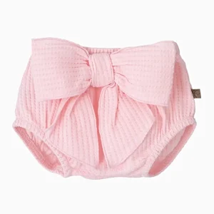 Bloomer bébé fille à noeud – Rose
