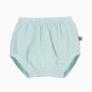 Bloomer bébé fille plumetis en gaze de coton – Vert