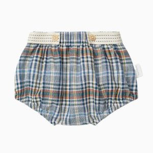 Bloomer bébé garçon à carreaux – Bleu