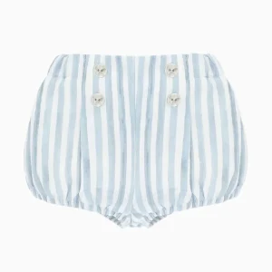 Bloomer bébé garçon rayures poésie – Bleu/blanc