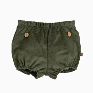 Bloomer bébé garçon velours côtelé – Vert foncé