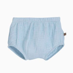 Bloomer bébé en gaze de coton – Bleu ciel