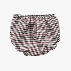 Bloomer bébé mixte tartan – Bordeaux