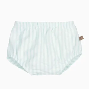 Bloomer bébé texturé rayé – Menthe