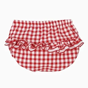 Bloomer bébé fille vichy – Rouge