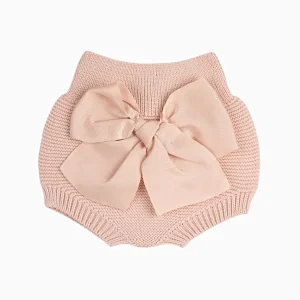 Bloomer bébé fille à noeud – Nude