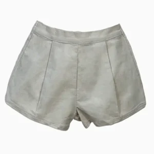 Short bébé mixte en velours de coton – Beige