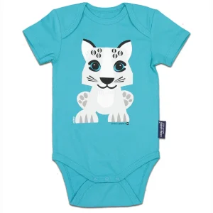 Body Léopard des Neiges Turquoise