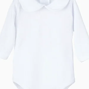 Body bébé fille à col Claudine – Blanc
