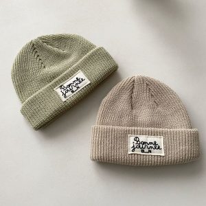 Bonnet enfant côtelé  | Bonne journée – Bien a bien